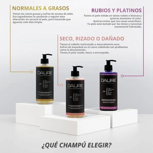 Champú MORADO Sin Sulfatos - 500ml Dalire Cosmetics