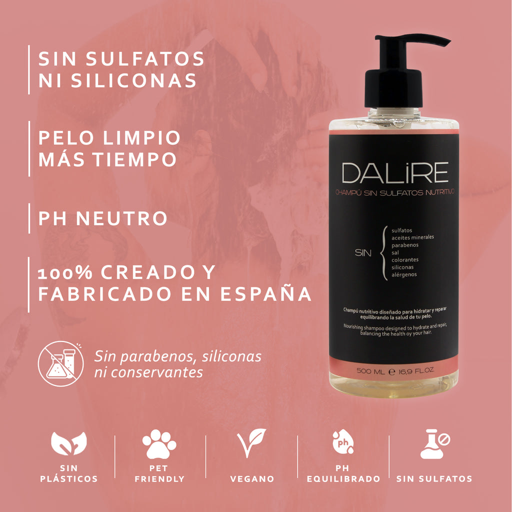 Champú sin Sulfatos NUTRITIVO cabellos normales a secos - 500ml