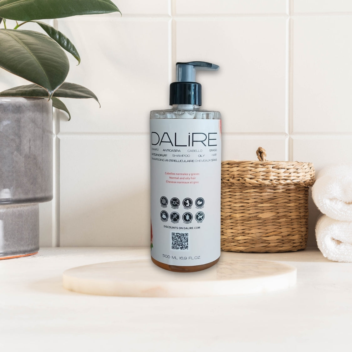 Champú Anticaspa cabellos GRASOS sin Sulfatos - 500ml