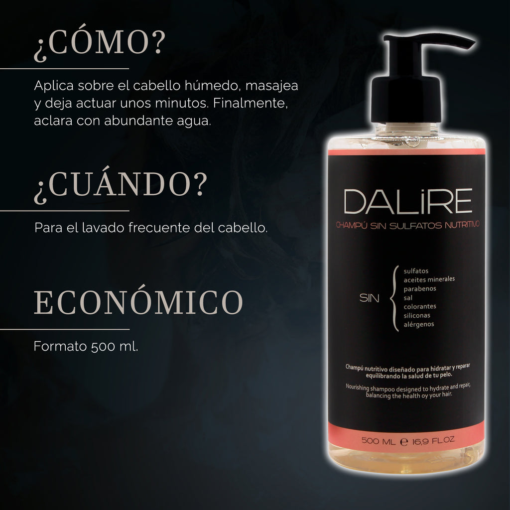 Champú sin Sulfatos NUTRITIVO cabellos normales a secos - 500ml