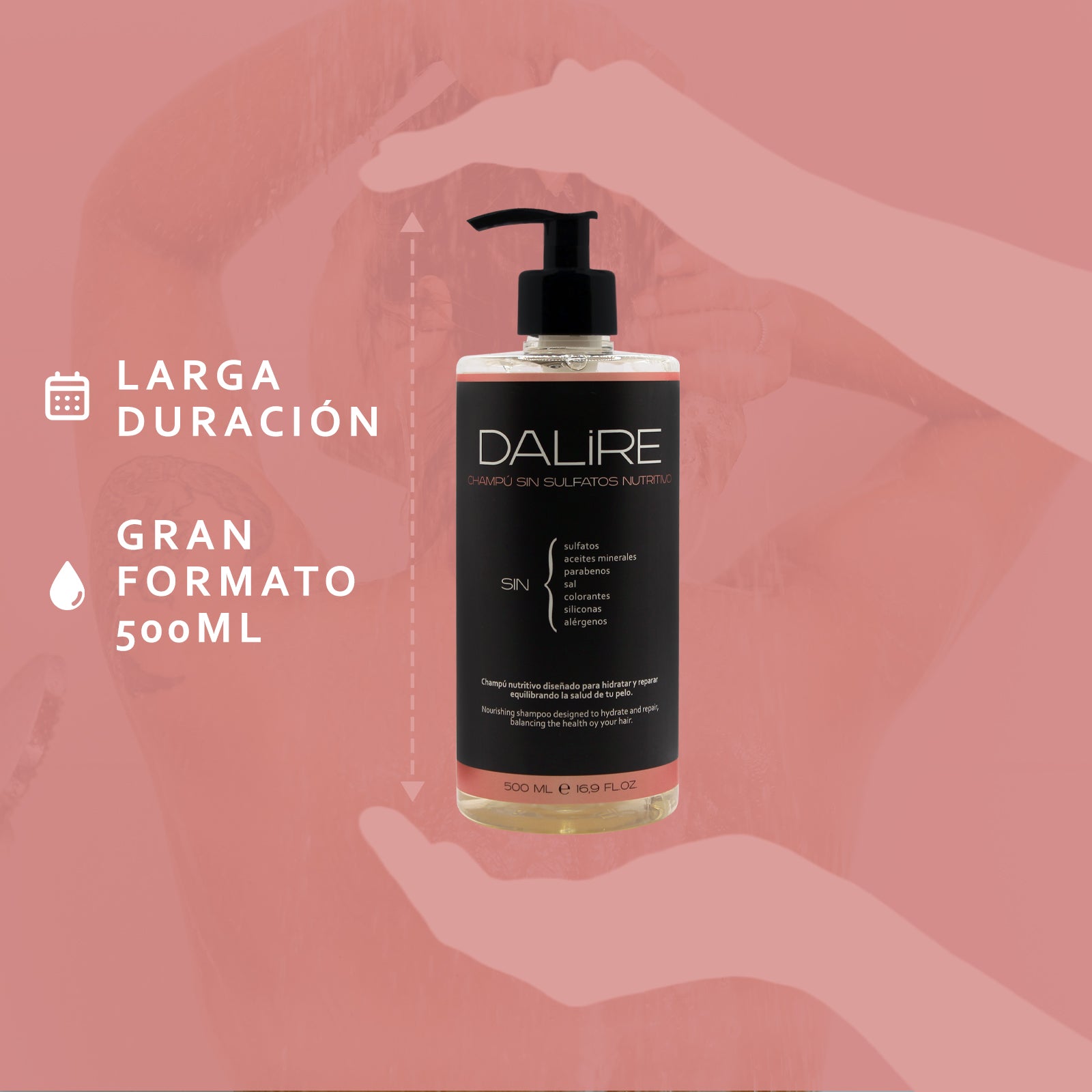 Champú sin Sulfatos NUTRITIVO cabellos normales a secos - 500ml