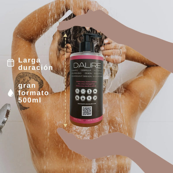 Champô nutritivo sem sulfatos com extrato de cebola - 500ml