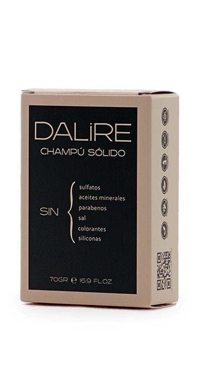 Champú Solido DALIRE sin plásticos - 70gr