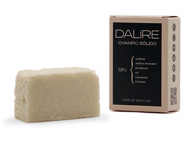 Champú Solido DALIRE sin plásticos - 70gr
